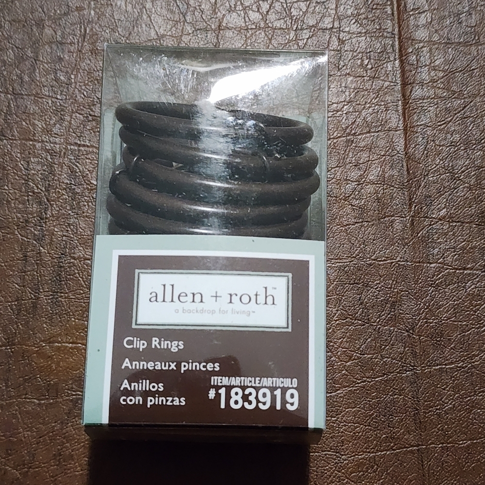 Allen + Roth Brown Curtain Rings With Clip
